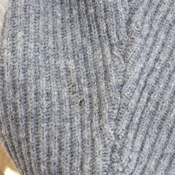 VINTAGE Christopher Rand 1/4 Zip Men's Medium 100% Lambs wool Layering Grey Wool - Picture 7 of 7